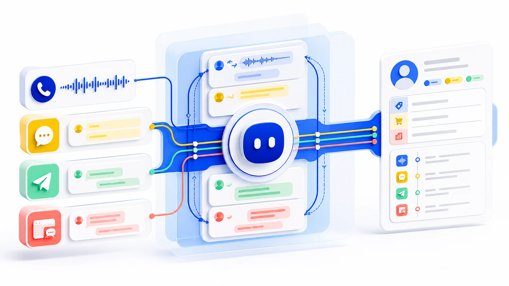 Единый контур Silvia: телефонный разговор, мессенджеры, сайт и CRM